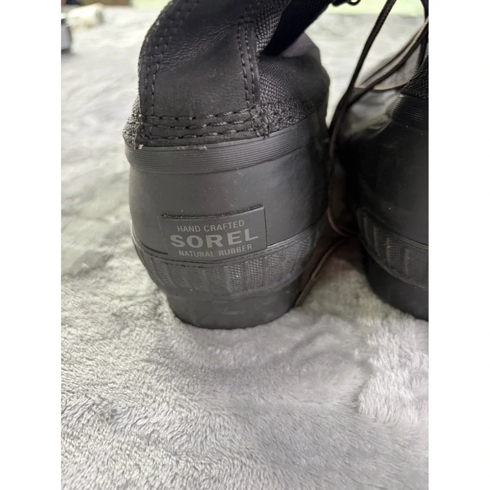 Sorel Cheyanne II Men Black Waterproof Duck Boots NM2340-010 US 13